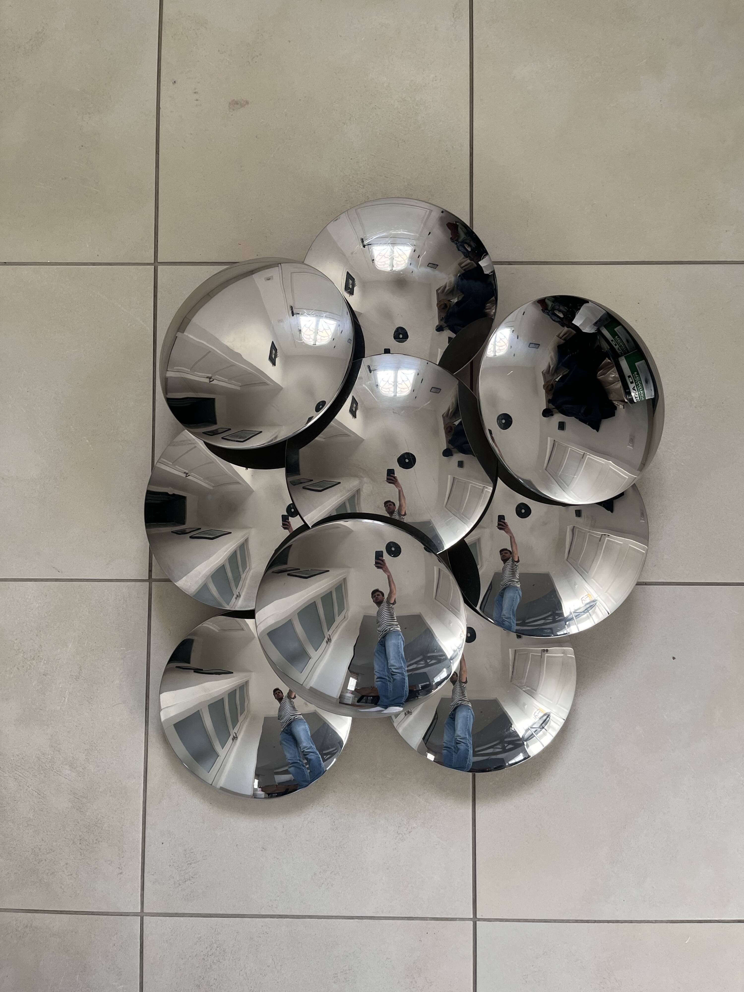 Large "disc model" wall light by Gioffredo Reggiani 1960