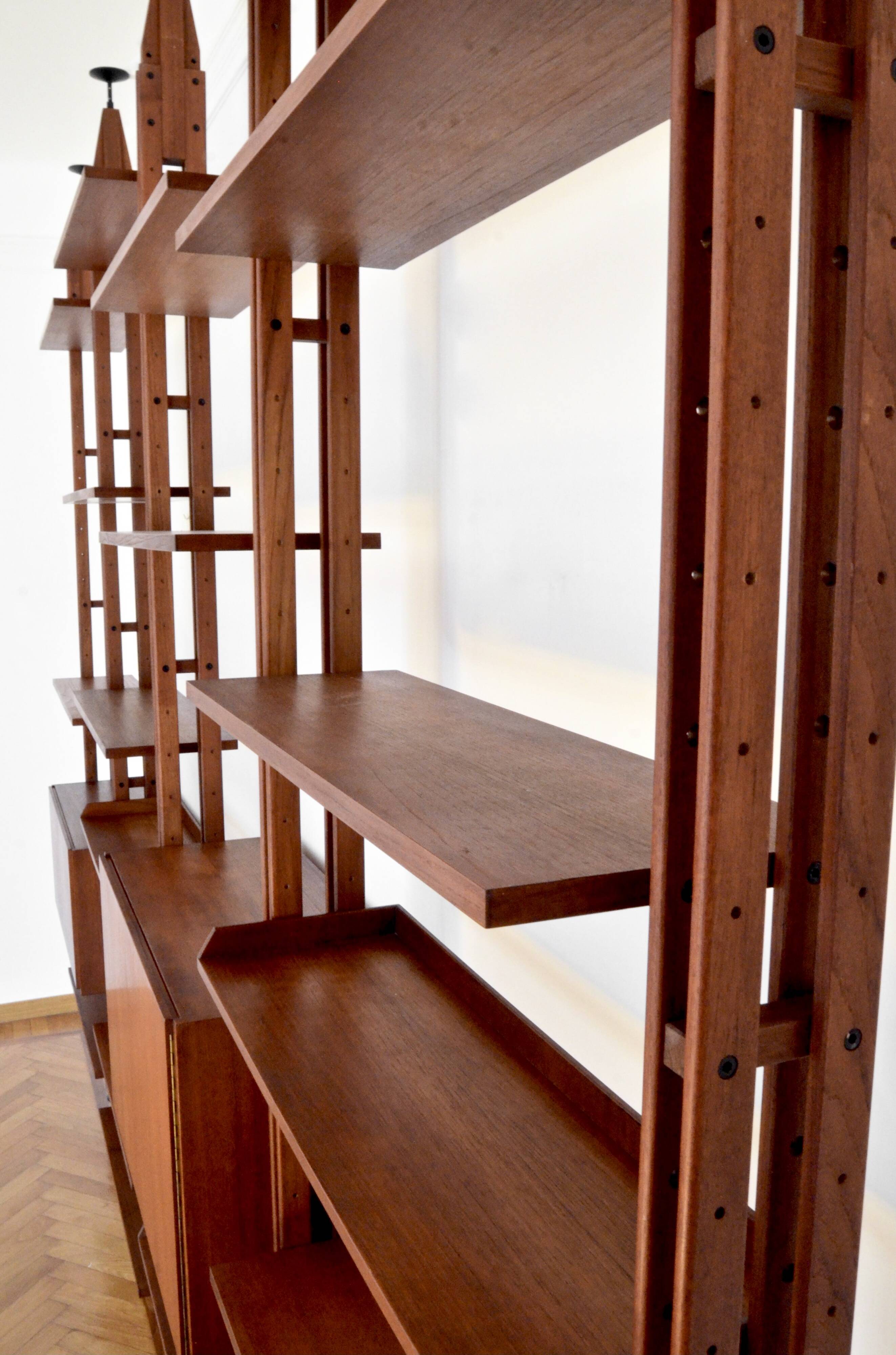 Midcentury Franco Albini For Poggi Italian Floor To Ceiling