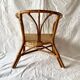 Chaise vintage pour enfant en bambou