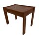 Vintage set of 3 side tables nesting pine wood 60s