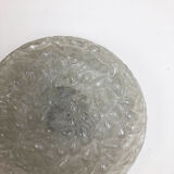 Modernist bubble glass and metal wall light by Doria lights, 1970s, germany