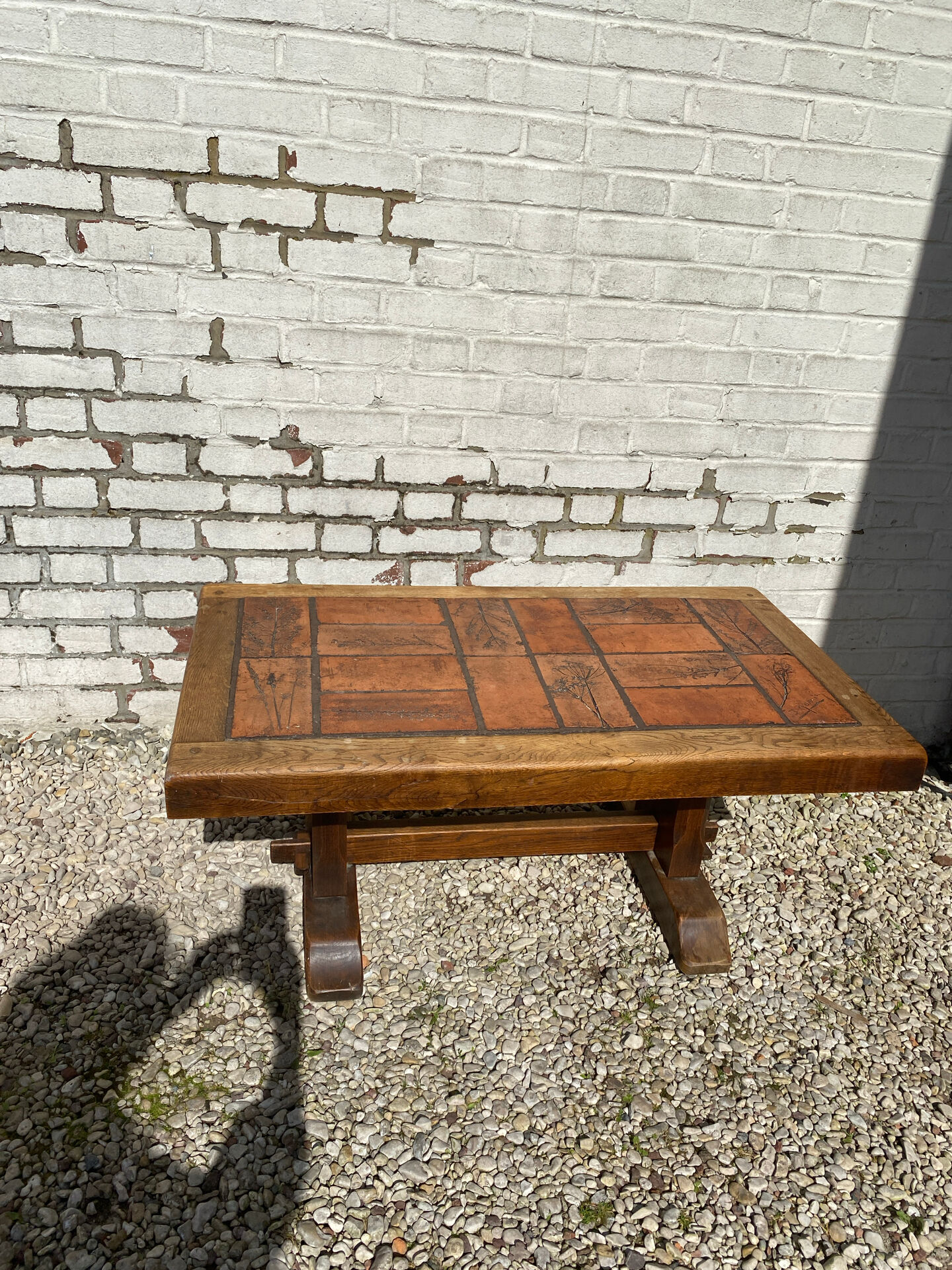 Table basse herbier P. Garnier