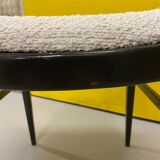 Scandinavian chair reupholstered buckle