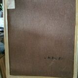 Oil on female nude framed panel