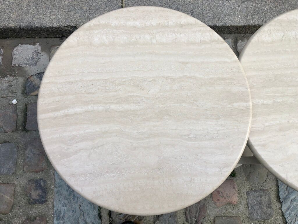 Italian travertine coffee table