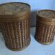 Boxes in rattan 70s