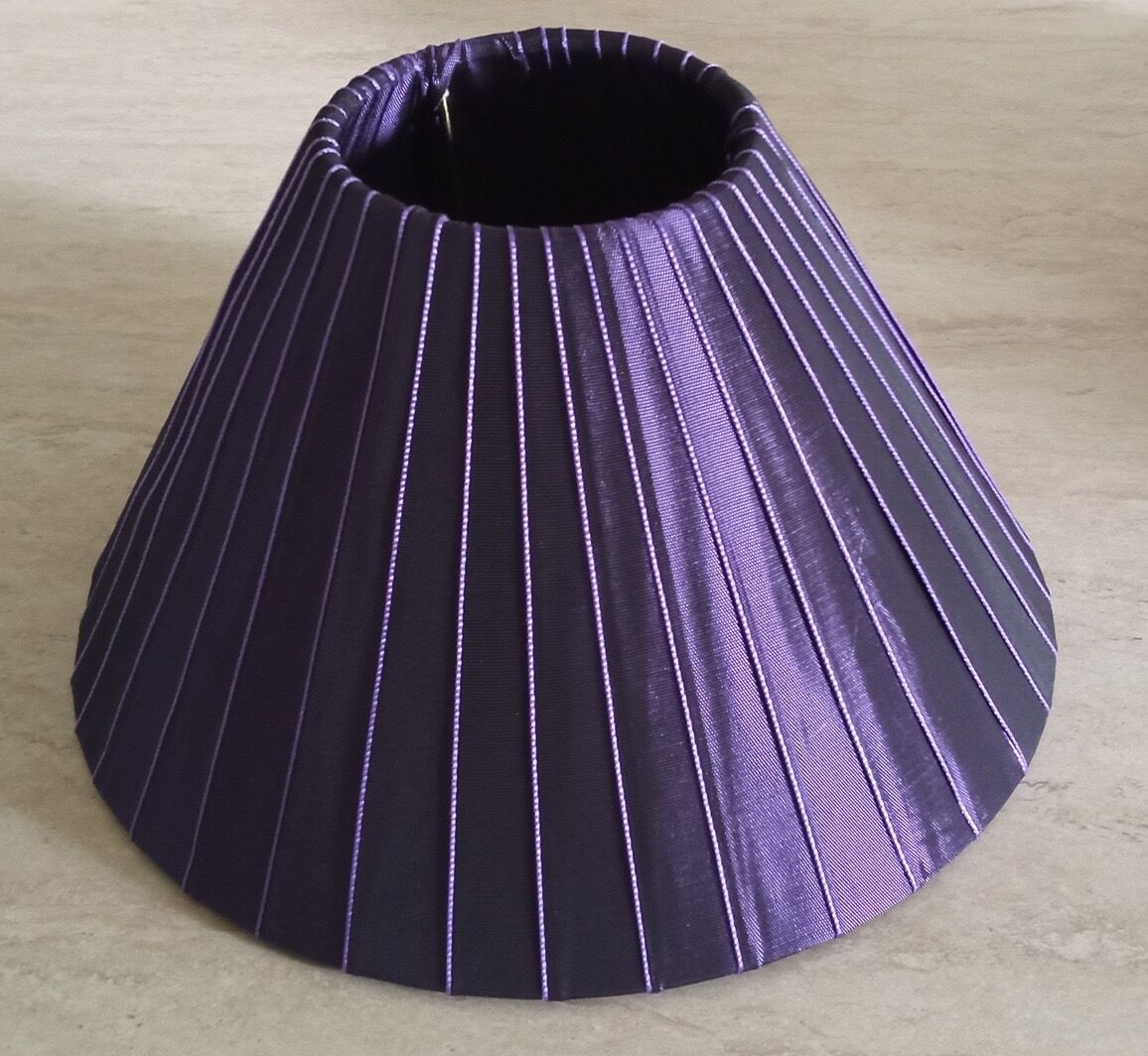 Purple moiré lampshade