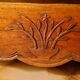 Rustic or authentic country buffet with beautiful sculptures.