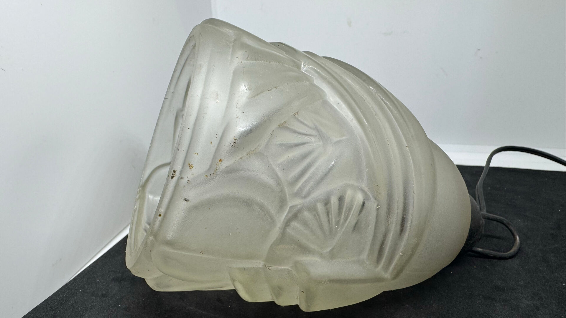 Art Deco moulded glass tulips