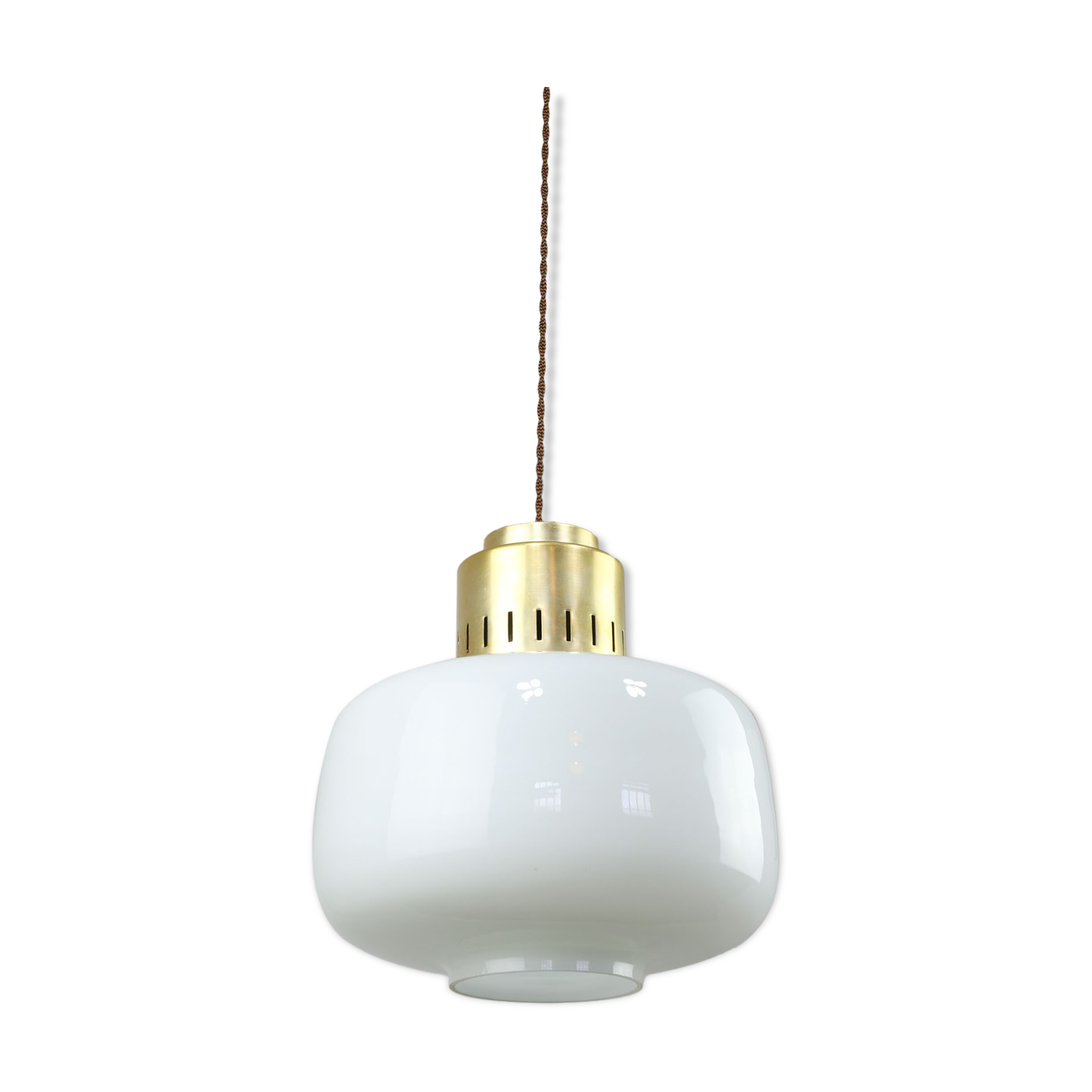 Mid-century Opaline Pendant Lamp