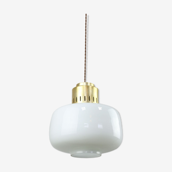 Mid-century Opaline Pendant Lamp