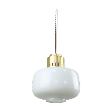 Mid-century Opaline Pendant Lamp