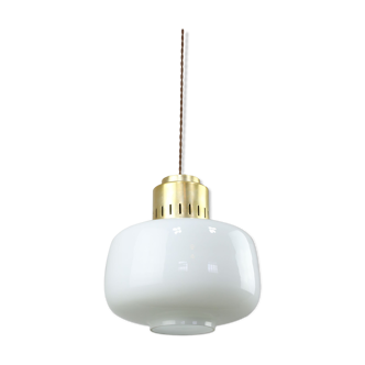 Mid-century Opaline Pendant Lamp