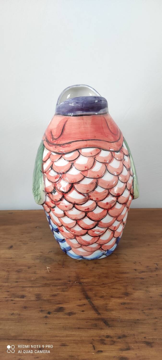 Ceramic fish carafe