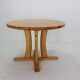 Round Solid Pinewood Dinning Table, 1970's Denmark