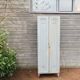 Vestiaire industriel vintage en bois