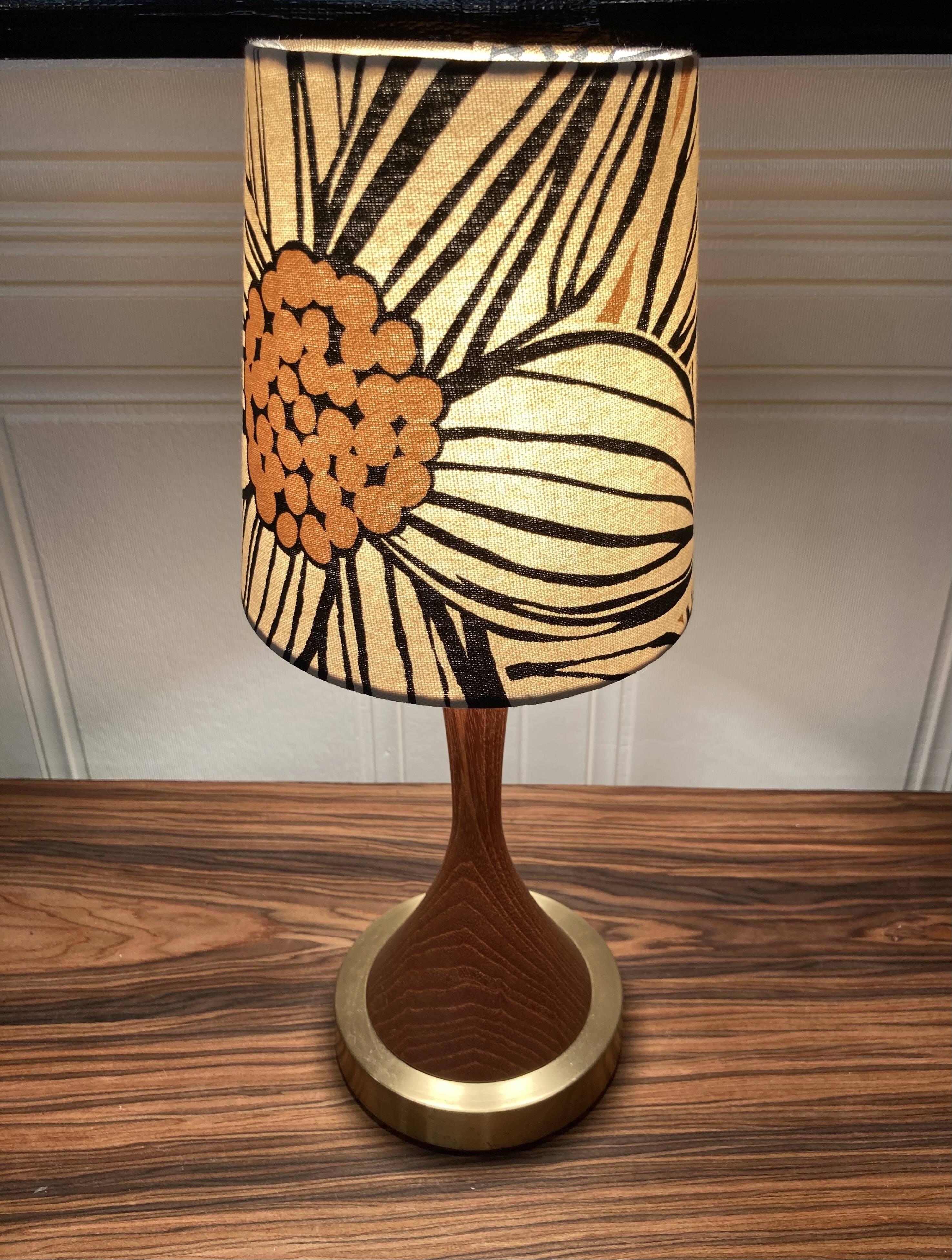 TEAK LAMP "SCANDINAVIAN DESIGN 1950".