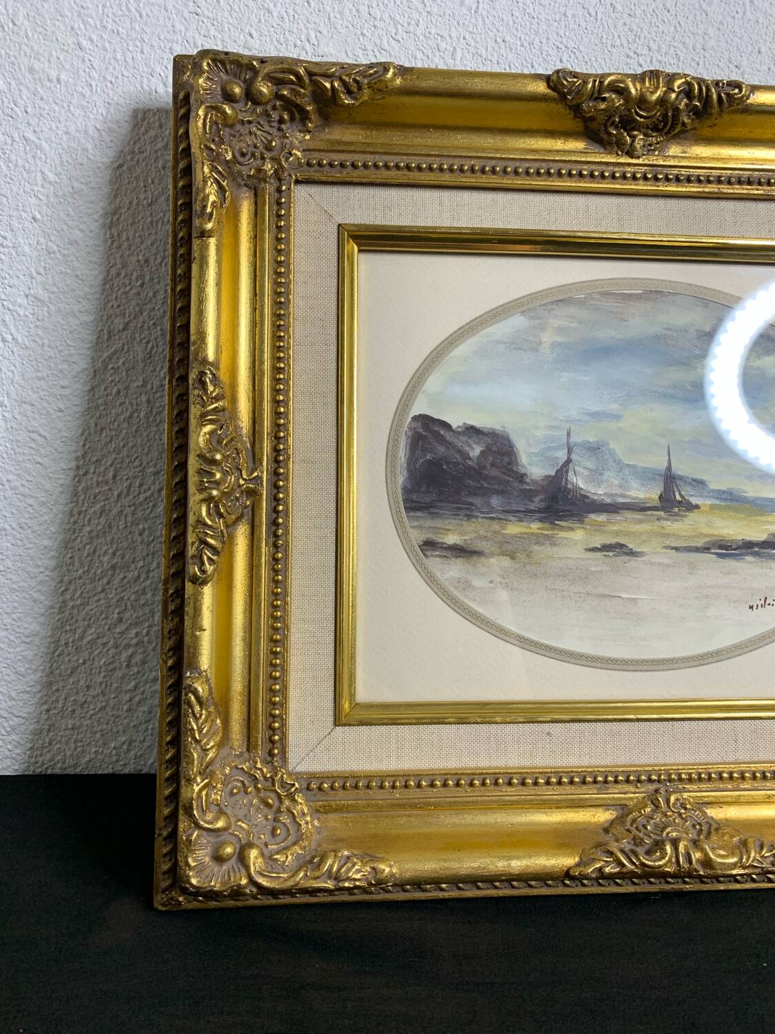 Watercolor painting by Henry Saint-Clair, seascape