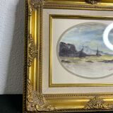 Watercolor painting by Henry Saint-Clair, seascape