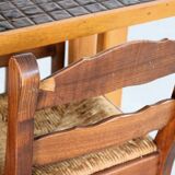 Vintage bar table with chairs | dining table | bar stools | 1950s