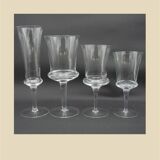 Set of 24 stemmed glasses