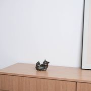 Ceramic teddy bear figurine, Danish design, 1960s, made in Denmark