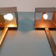 Pair of brass wall lamps, Paul Moerenhout, 70s
