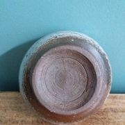 Handmade stoneware bowl and emptying tray