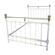 Art Deco era bed 120X200 cast star and brass balls