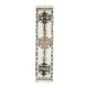 1970s Vintage Turkish Hand-Knotted Wool Cotton White Runner Rug 90x395
