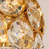 Recessed ceiling lamp, crystal glass design Palwa, Germany, 1970s