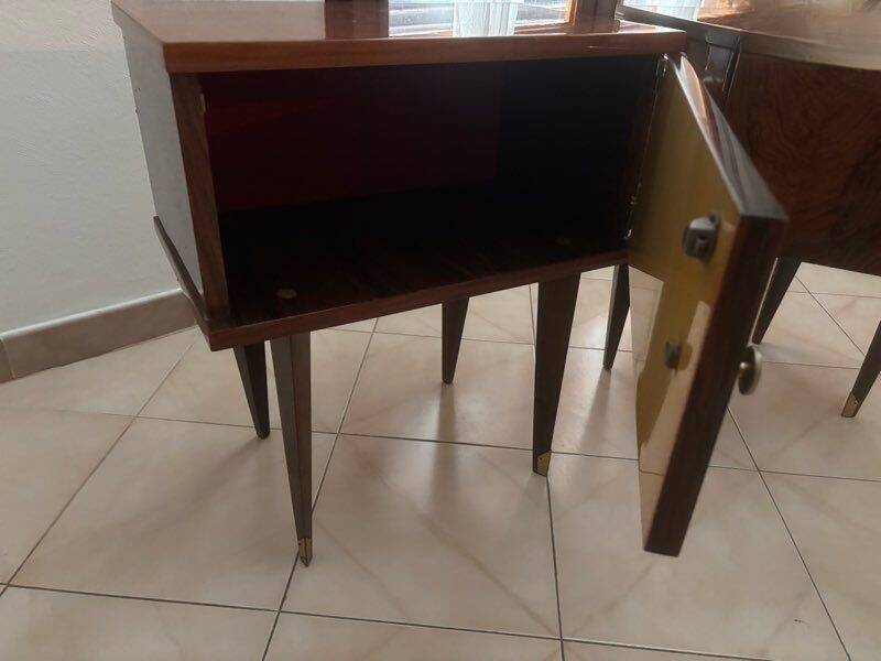 2 tables de chevet vintage