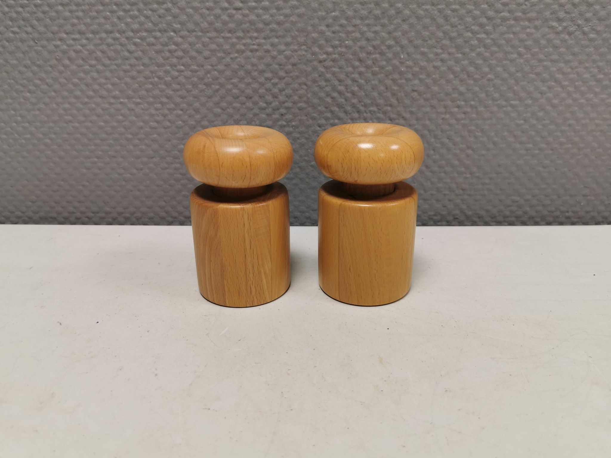 Rare Salt and pepper set designed by R. Nissen Denmark 1960-70s