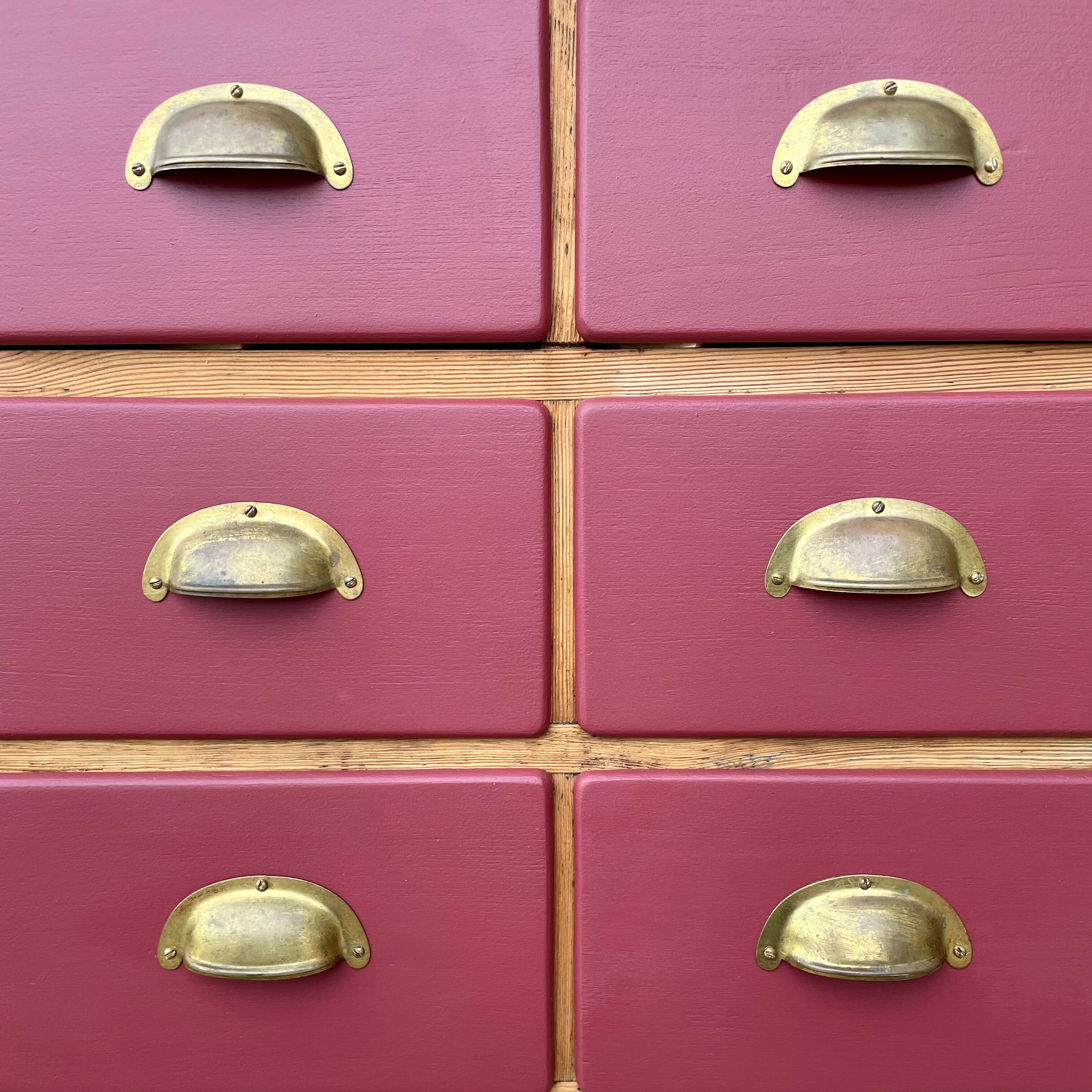 Old furniture by trade, 6 drawers and 12 bottle lockers