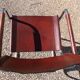 Set of 6 brown leather armchairs