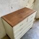 Renovated vintage chest of drawers – 5 drawers – Wooden top – Country style