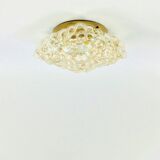 Mid-Century Amber Bubble Glass Wall Light by Helena Tynell for Limburg, Germany, 1970s