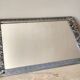 Mirror Art Deco silvered-frame wood and silver mouldings-rectangular ice years 1930 36x59cm