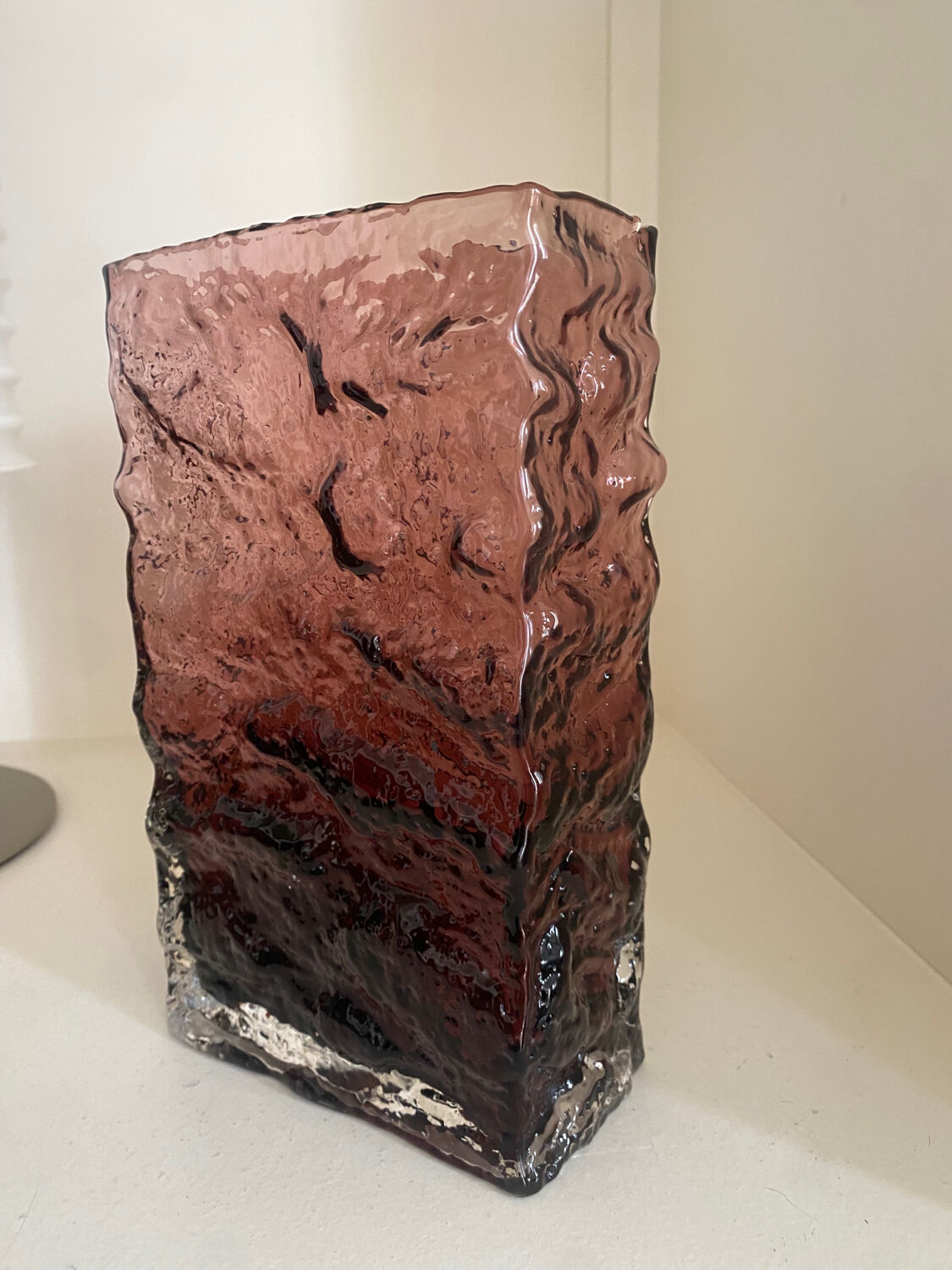 Vase Geoffrey Baxter Whitefriars purple glass 60s 70s