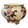 Old large Lunéville flower pot with Japanese floral decor