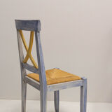 6 mulched provencal style chairs