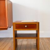 Small teak bedside table, Mid-Century, 1960
