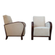 Ensemble de 2 fauteuils Art Déco hongrois