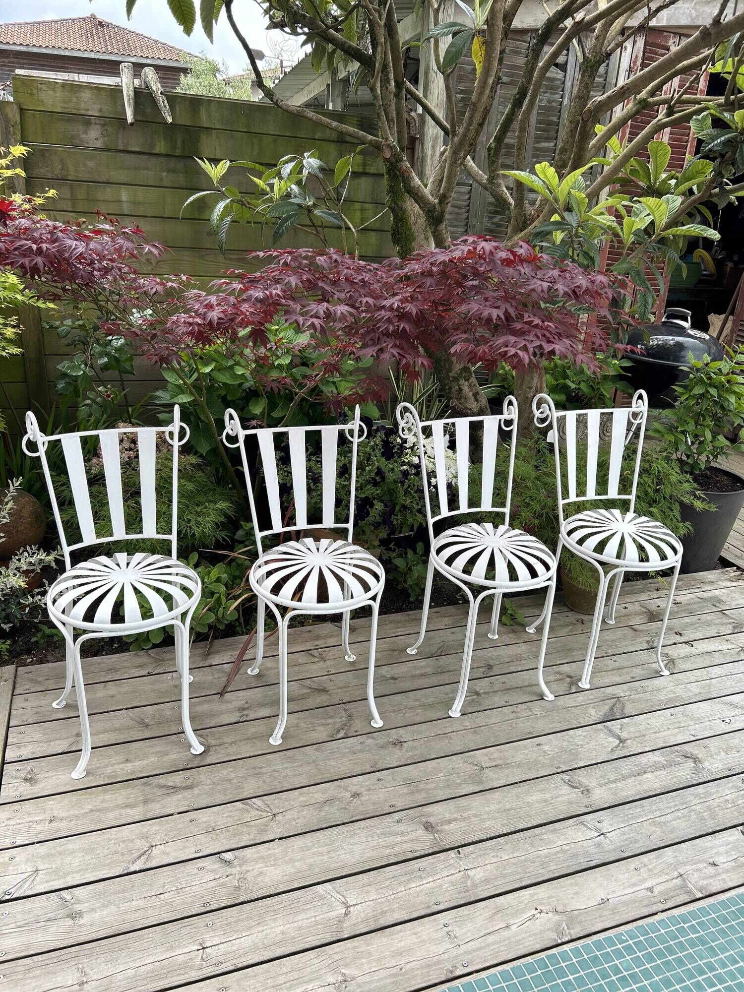 Vintage garden chairs by Francois CARRE
