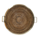 Large rattan-bamboo tray in the style of Gabriella Crespi