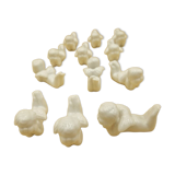 12 porte-couteaux vintage en porcelaine figurant des chérubins