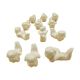 12 porte-couteaux vintage en porcelaine figurant des chérubins