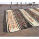 1970s Vintage Turkish Runner Handwoven Wool Flatweave Kilim Rug 84x266