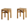Pair of French Mid Century Wooden Meribel Stools by Charlotte Perriand 1960