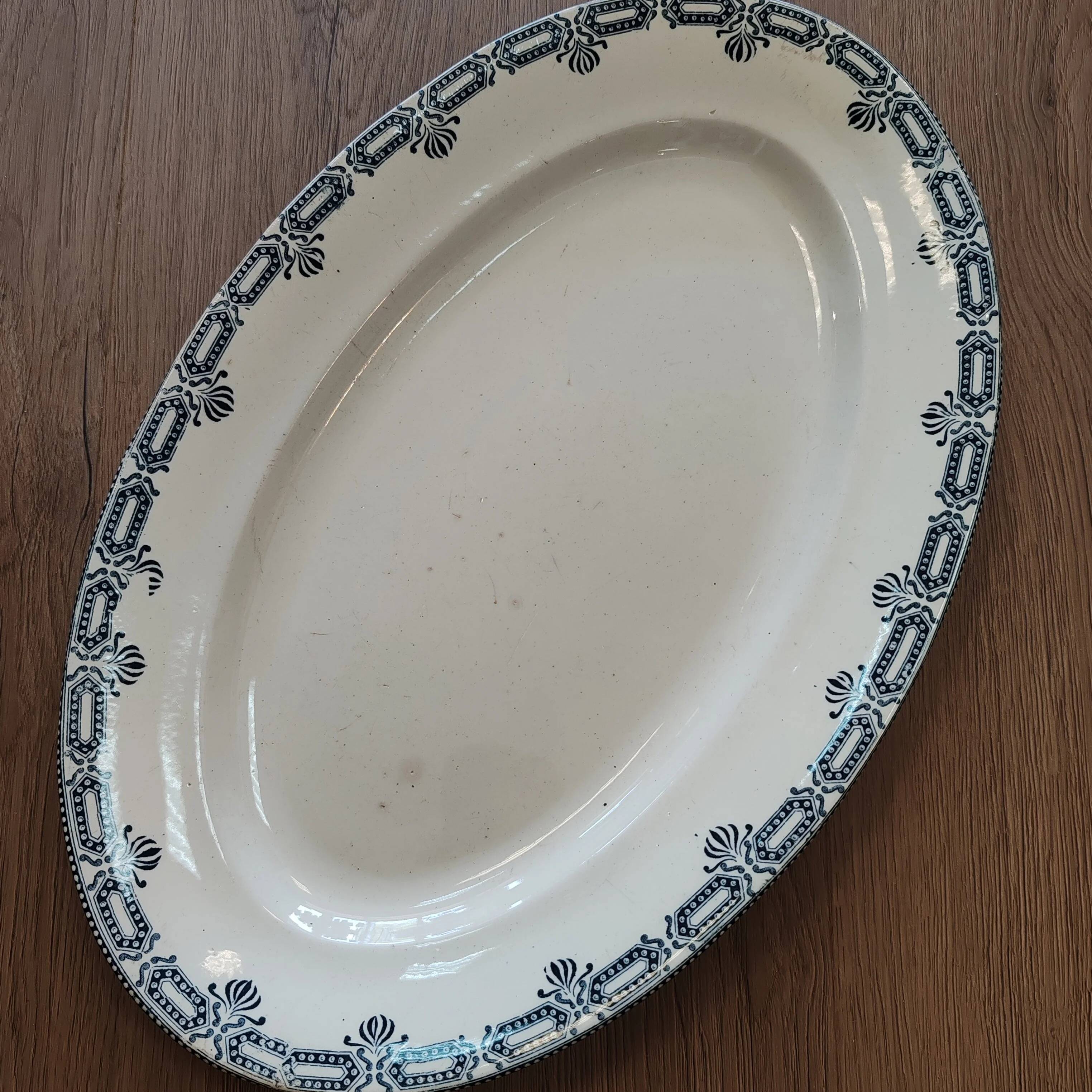 Large serving platter "Terre de fer"